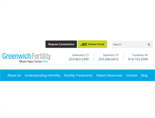 Tablet Screenshot of greenwichivf.com